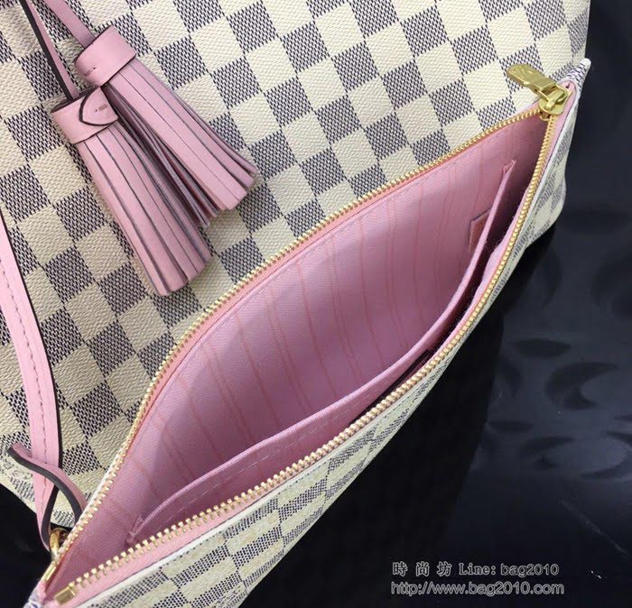 路易威登LV女包 頂級原單 M44363 Neverfull 全新演繹經典手袋 內置可脫卸式拉鏈手包 時尚購物袋 手提包  ydh2599